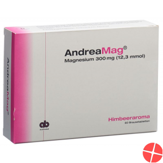 Andreamag Brausetabl 300 mg with raspberry flavor 60 pcs