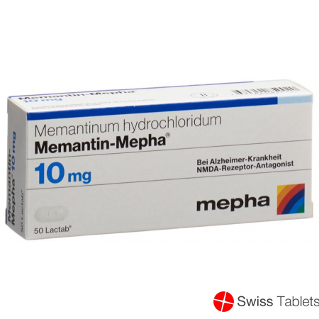 Memantine Mepha Lactab 10 mg 50 pcs