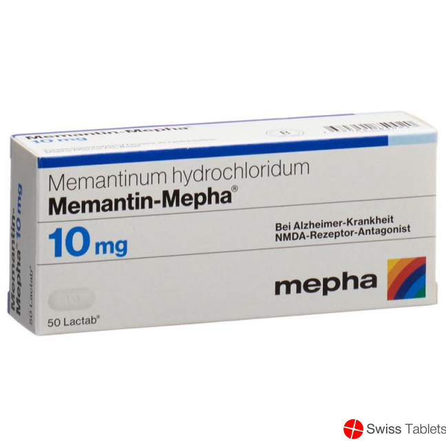 Memantine Mepha Lactab 10 mg 50 pcs