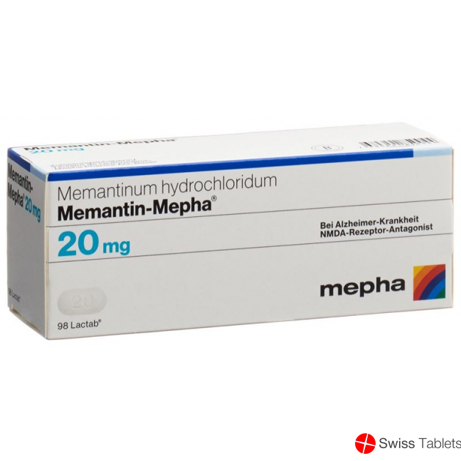 Memantine Mepha Lactab 20 mg 98 pcs