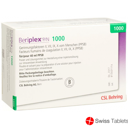 Beriplex P / N 1000 Trockensub solvent Durchstf