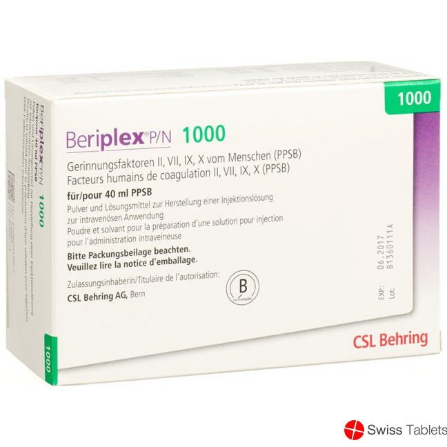Beriplex P / N 1000 Trockensub solvent Durchstf