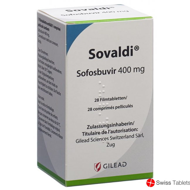 Sovaldi Filmtabl 400 mg Fl 28 pcs Sovaldi Filmtabl 400 mg Fl 28 pcs