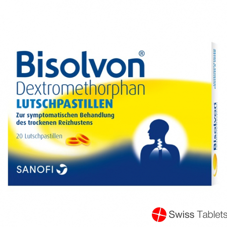 Bisolvon dextromethorphan lozenges 10.5 mg of 20 pcs