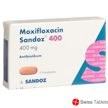 Moxifloxacin Sandoz Filmtabl 400 mg 5 pcs