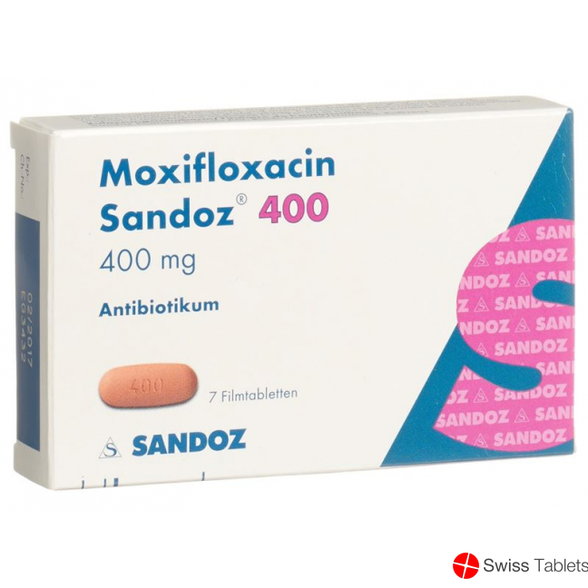 Moxifloxacin Sandoz Filmtabl 400 mg of 7 pcs