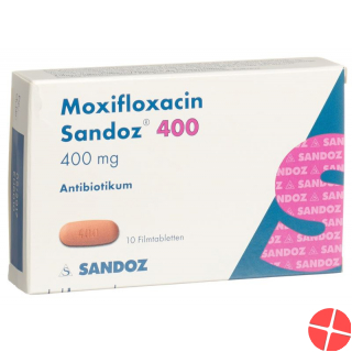 Moxifloxacin Sandoz Filmtabl 400 mg of 10 pcs