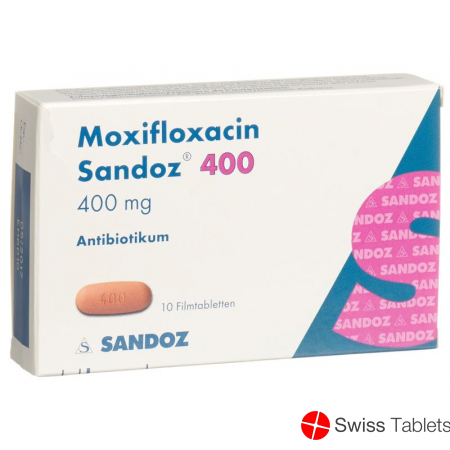 Moxifloxacin Sandoz Filmtabl 400 mg of 10 pcs