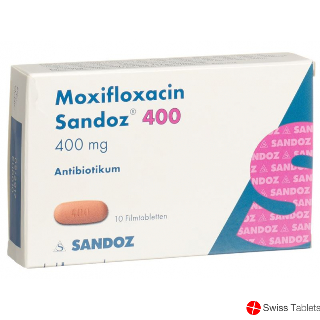 Moxifloxacin Sandoz Filmtabl 400 mg of 10 pcs