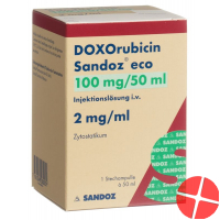 Doxorubicin Sandoz eco Inj Lös 100 mg / 50 ml 50 ml