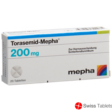 Torasemide Mepha tbl 200 mg of 20 pcs