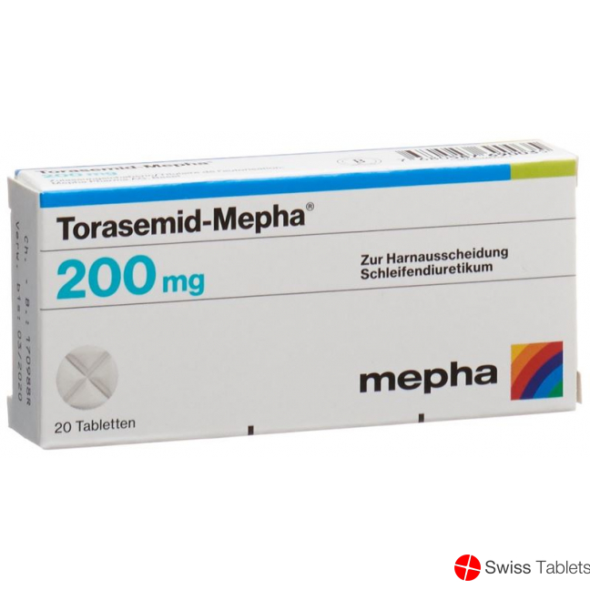 Torasemide Mepha tbl 200 mg of 20 pcs