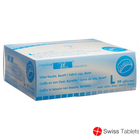 BMA nonwoven hoods L White 100 pcs
