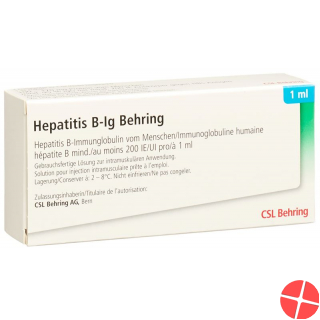 Hepatitis B immunoglobulin 200 IU Behring Fertspr