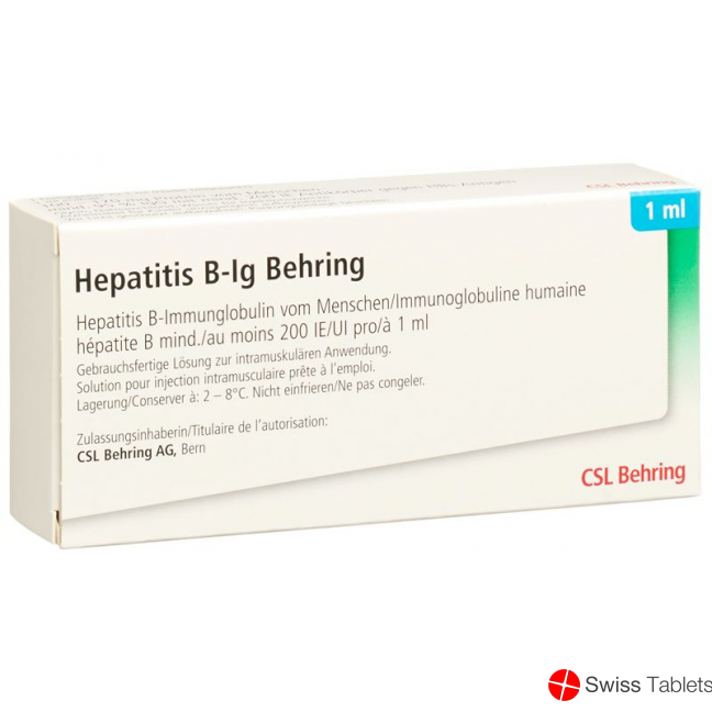 Hepatitis B immunoglobulin 200 IU Behring Fertspr