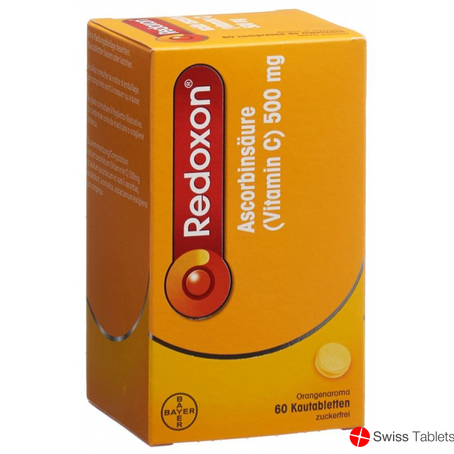 Redoxon Kautabl 500 mg orange flavor sugarless 60 pcs