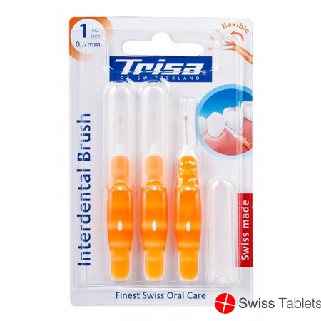 Trisa 0.8 mm ISO 1 3 pieces interdental brushes