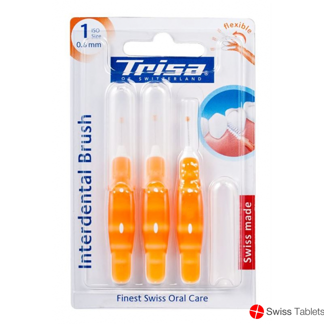 Trisa 0.8 mm ISO 1 3 pieces interdental brushes