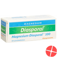 Magnesium Diasporal Lutschtabl 100 mg Orange flavor 50 pcs