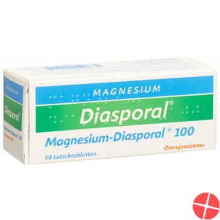 Magnesium Diasporal Lutschtabl 100 mg Orange flavor 50 pcs