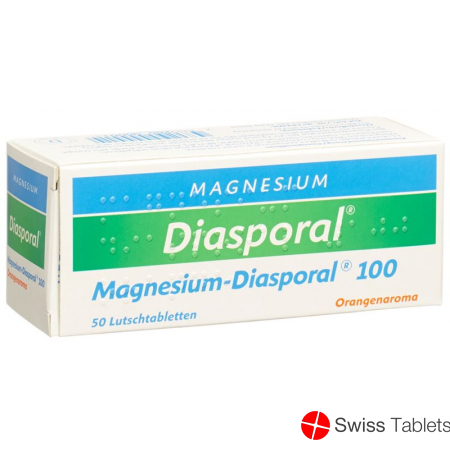 Magnesium Diasporal Lutschtabl 100 mg Orange flavor 50 pcs