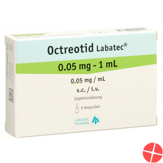Octreotide Labatec Inj Lös 0.05 mg / ml 5 ml Amp 1