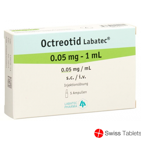 Octreotide Labatec Inj Lös 0.05 mg / ml 5 ml Amp 1