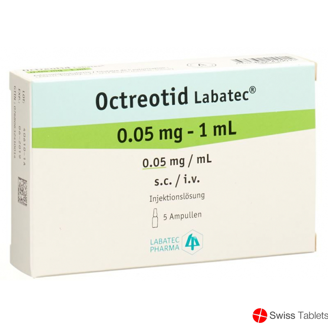 Octreotide Labatec Inj Lös 0.05 mg / ml 5 ml Amp 1