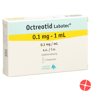 Octreotide Labatec Inj Lös 0.1 mg / ml 5 ml Amp 1