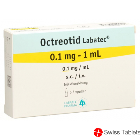 Octreotide Labatec Inj Lös 0.1 mg / ml 5 ml Amp 1