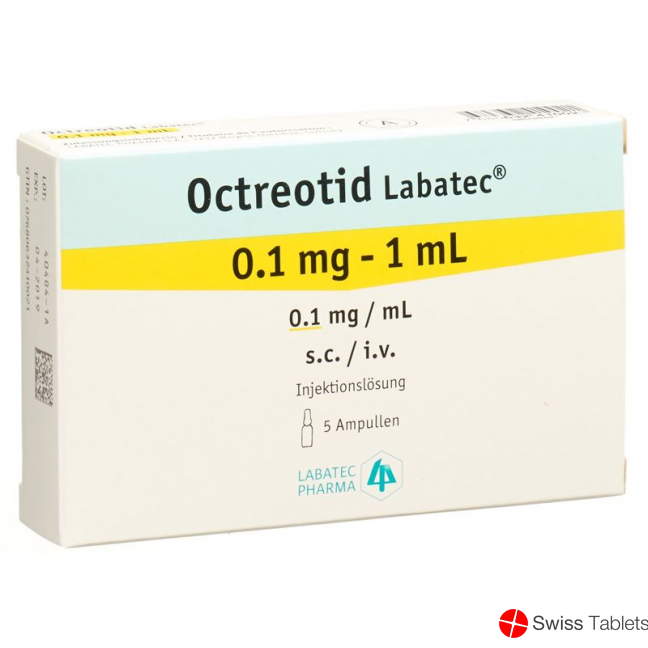 Octreotide Labatec Inj Lös 0.1 mg / ml 5 ml Amp 1