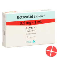 Octreotide Labatec Inj Lös 0.5 mg / ml 5 ml Amp 1