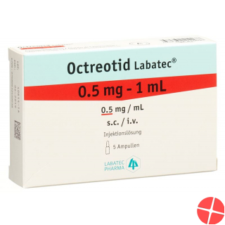 Octreotide Labatec Inj Lös 0.5 mg / ml 5 ml Amp 1