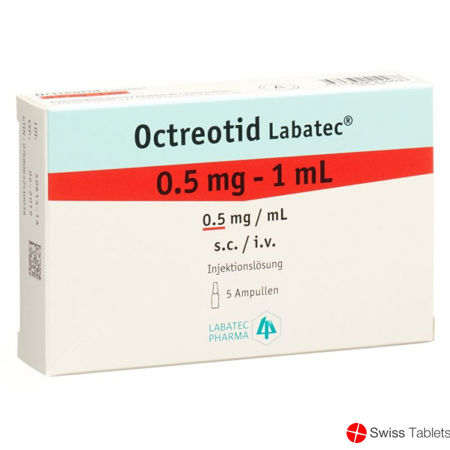 Octreotide Labatec Inj Lös 0.5 mg / ml 5 ml Amp 1