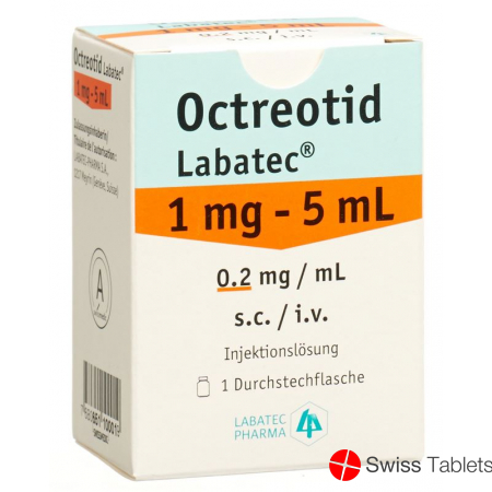 Octreotide Labatec Inj Lös 1 mg / 5ml Durchstf 5 ml