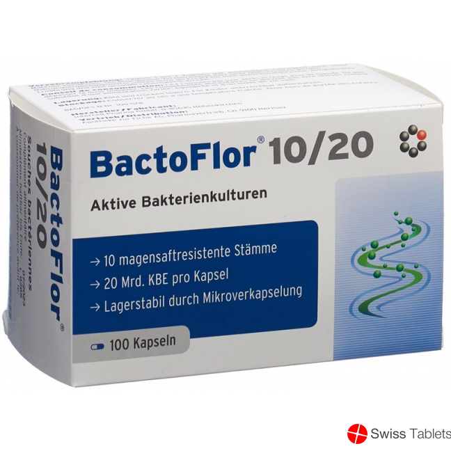 BactoFlor 10/20 Kaps 100 pcs