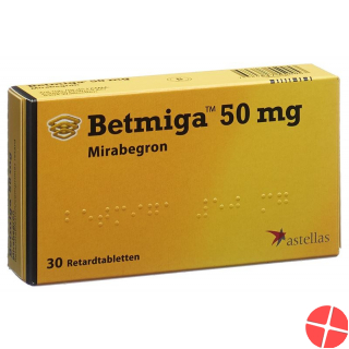 Betmiga Ret tbl 50 mg 30 pcs