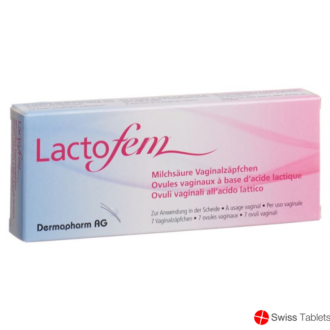 Lactofem lactic acid pessaries 7 pcs
