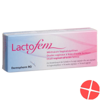 Lactofem lactic acid vaginal suppositories 14 pieces