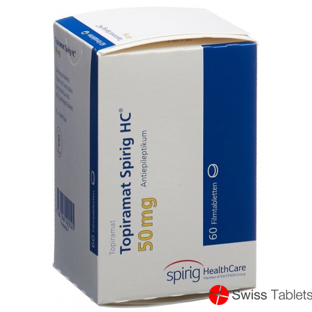 Topiramate Spirig HC Filmtabl 50 mg Ds 60 pcs