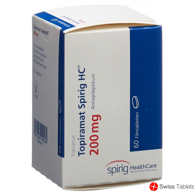 Topiramate Spirig HC Filmtabl 200 mg Ds 60 pcs