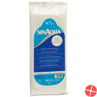 SINAQUA pre-moistened washcloth Btl 12 pcs