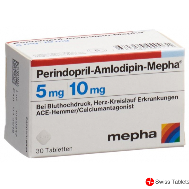 Perindopril amlodipine 5mg tablets Mepha / 10mg Ds 30 pcs