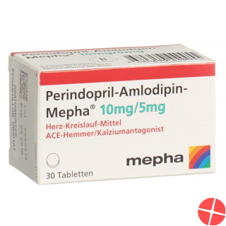 Perindopril amlodipine Mepha tablets 10mg / 5mg Ds 30 pcs
