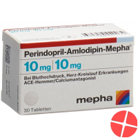 Perindopril amlodipine Mepha tablets 10mg / 10mg Ds 30 pcs