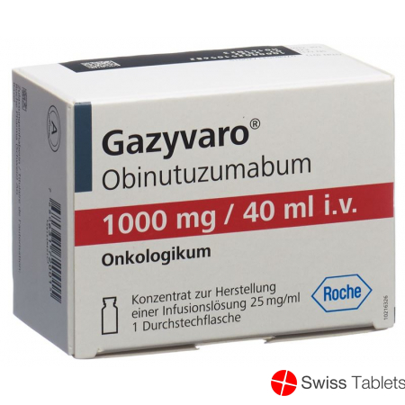 Gazyvaro Inf Konz 1000 mg / 40ml Durchstf