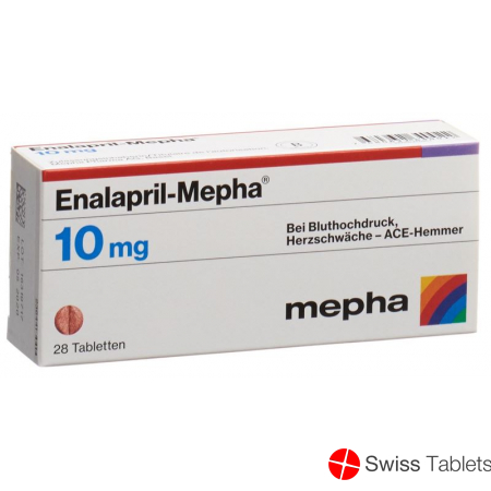 Enalapril Mepha 10 mg 28 tablets