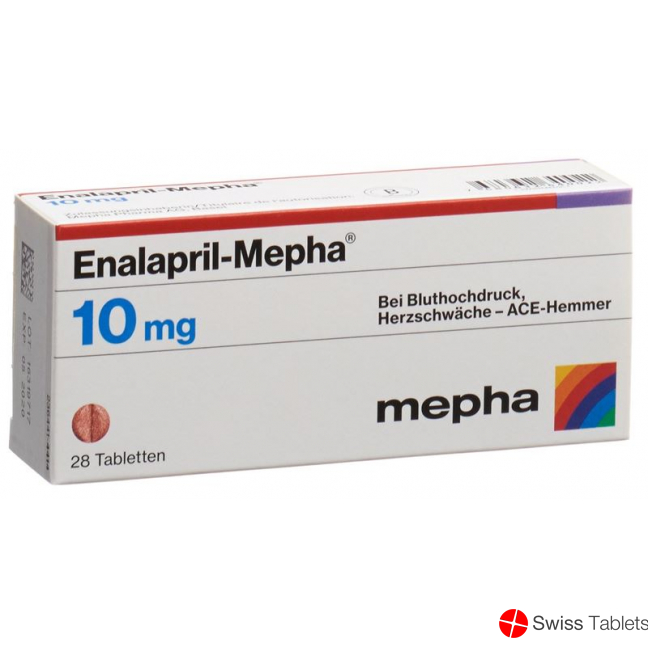 Enalapril Mepha 10 mg 28 tablets