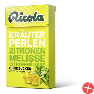 Ricola herbal candy beads Zitronenm without sugar Box 25 g