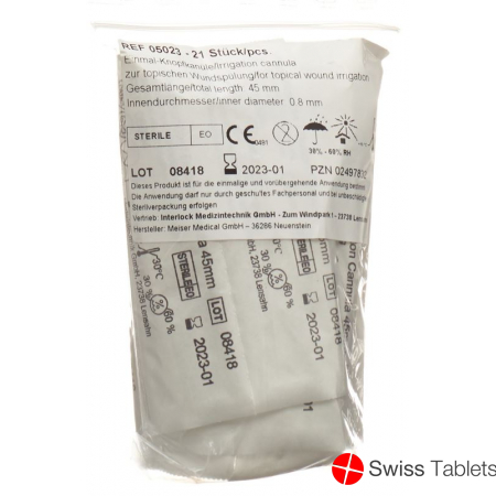 Fh Knopfkanüle Einweg 0.8x45mm Steril 21 Stück buy online